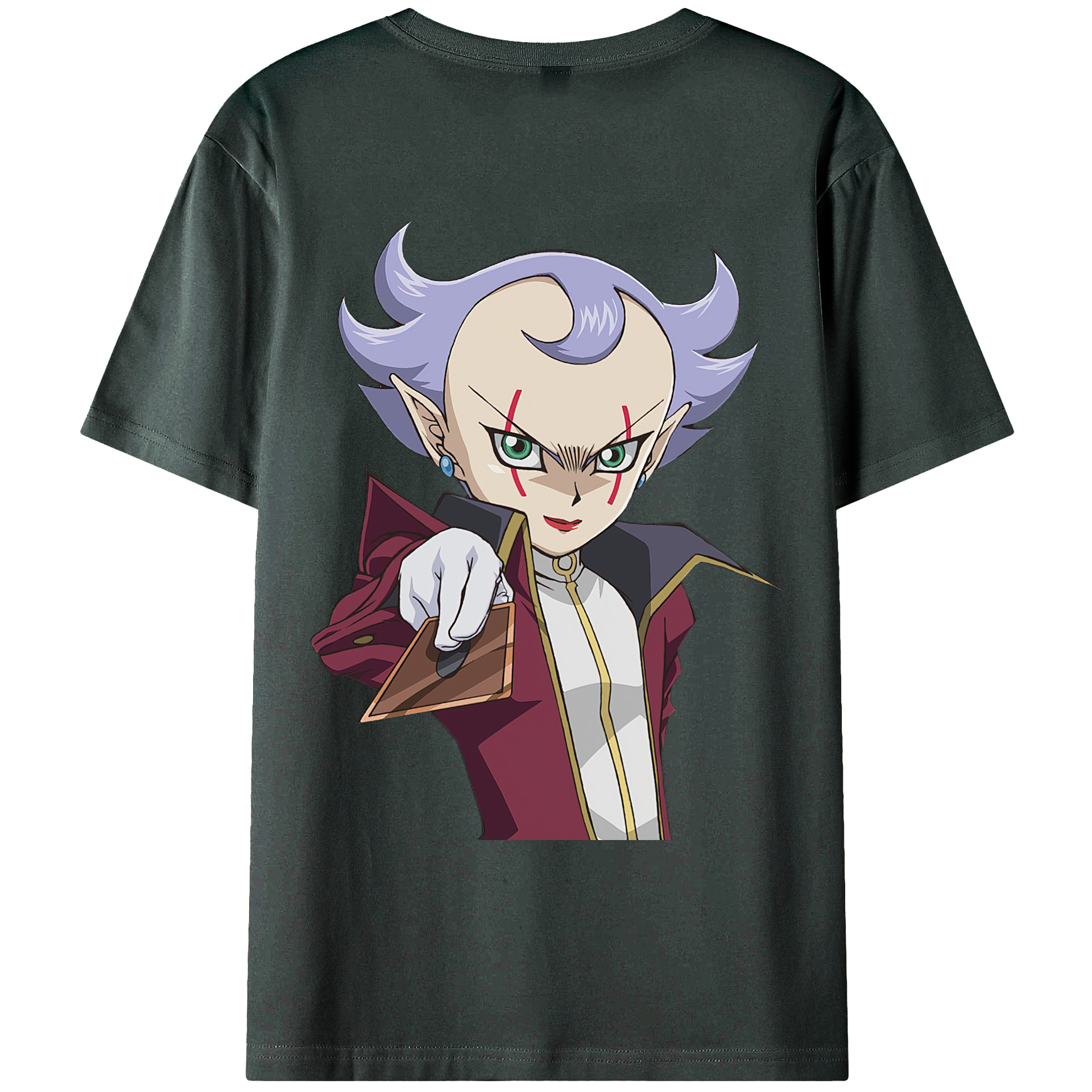 （画像用） 遊☆戯☆王 Yu-Gi-Oh! 綿100％ メンズ半袖Tシャツ（バックプリント） 通気性